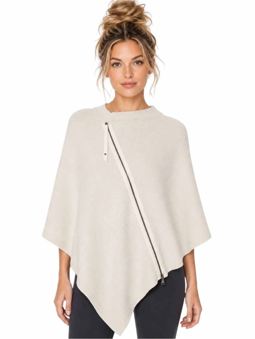 Lululemon – On the Go Poncho - Merino Wool - Heathered Angel Wing – Sz. OS